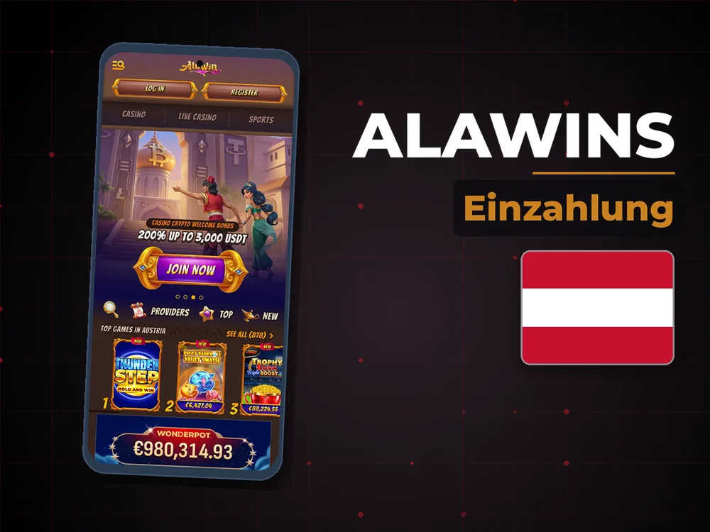 Alawins - Einzahlung